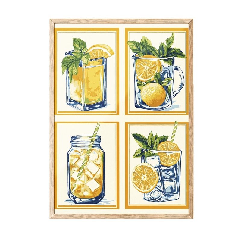 Peinture décorative encadrée