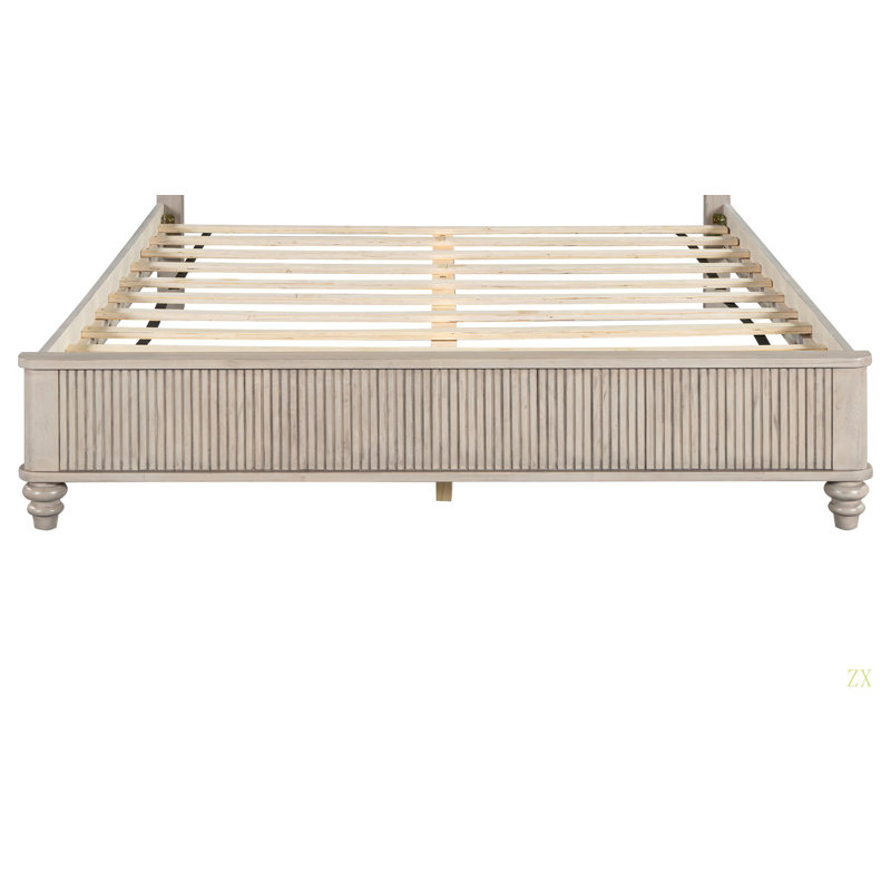 Queen Size Bed Accessories Package, Including Parts 2, 3, 4, 5, 6, 7, 10, 11, 12, 13, And Hardware, Beige, Queen