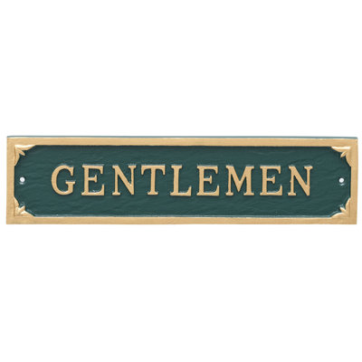 Plaque de jardin pour la salle de bain Gentlemen’s