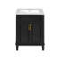 Armoire de rangement moderne pour salle de bain 24 po avec 2 portes à fermeture douce et tablette réglable-2101898912