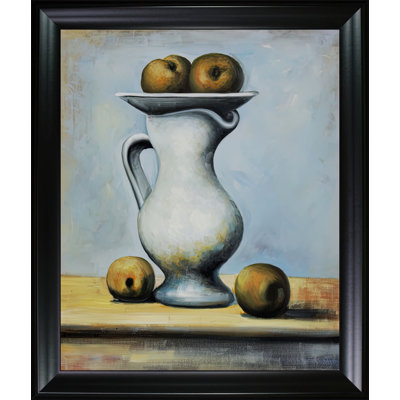 Nature morte avec pichet et pommes par Pablo Picasso - Peinture sur toile