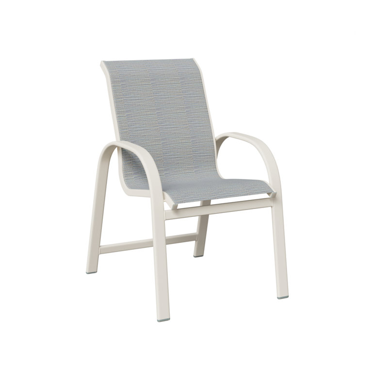 Chaise de salle à manger en aluminium mat Berlin, Canne des Caraïbes, Blanc mat