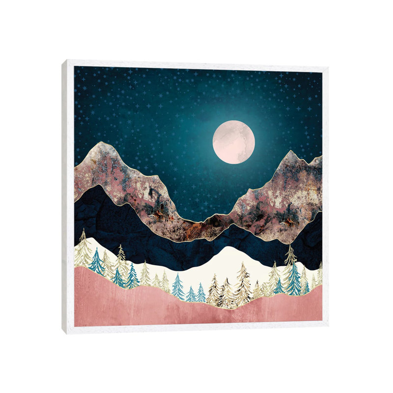 Pine Vista - Print on Canvas, 66.04 cm H x 66.04 cm W, White Framed