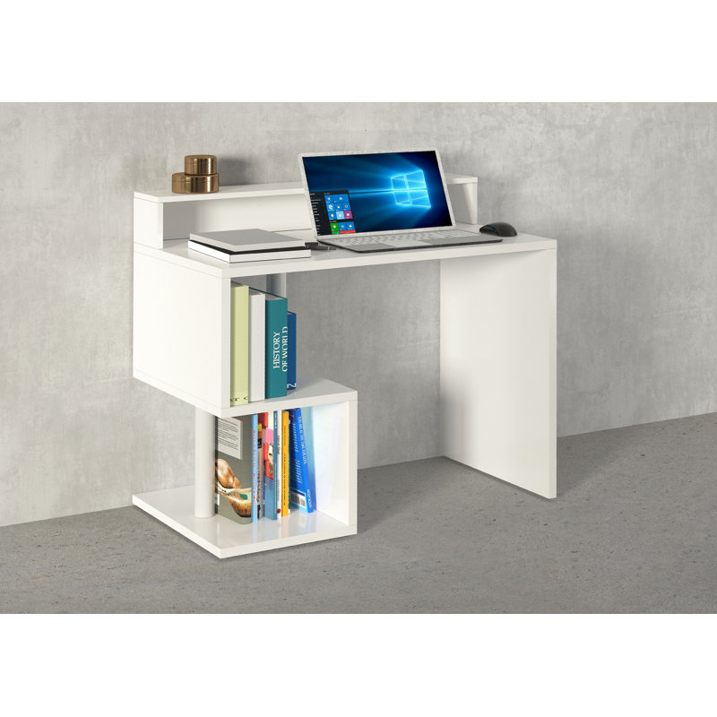Nang Computer Desk, 92.50cm H x 100cm W x 50cm D, White