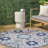 Leto Medallion Blue/Gray Indoor/Outdoor Rug-304572756