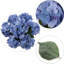 1 paquet d'hortensias artificiels bleus de 50 cm, vases et décoration