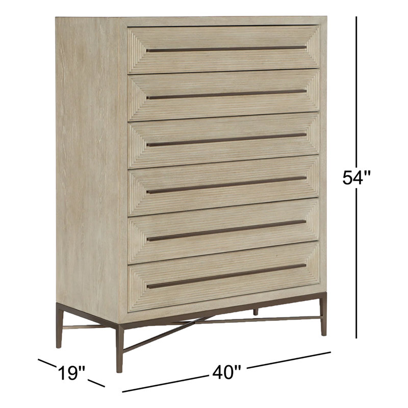 Commode 6 tiroirs Cascade