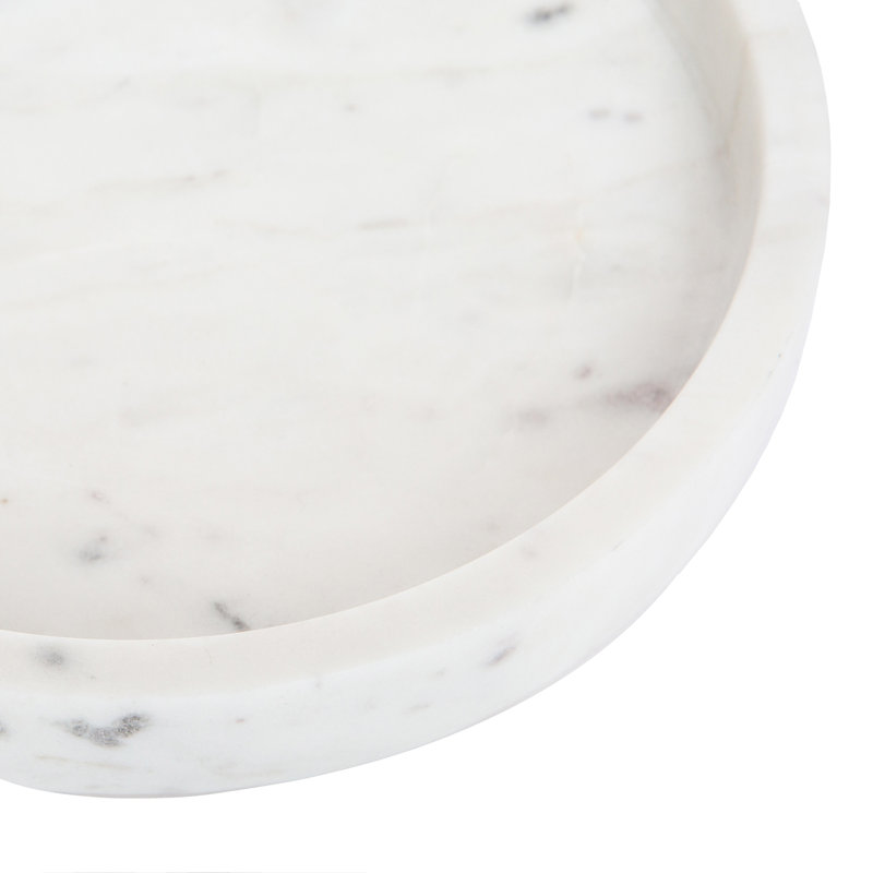 Epsilon Marble Tray, 2" H x 8" W x 8" D