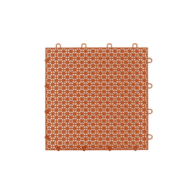 Carreaux de sol intérieur / extérieur à verrouillage Quix Tile, Rouge flamboyant