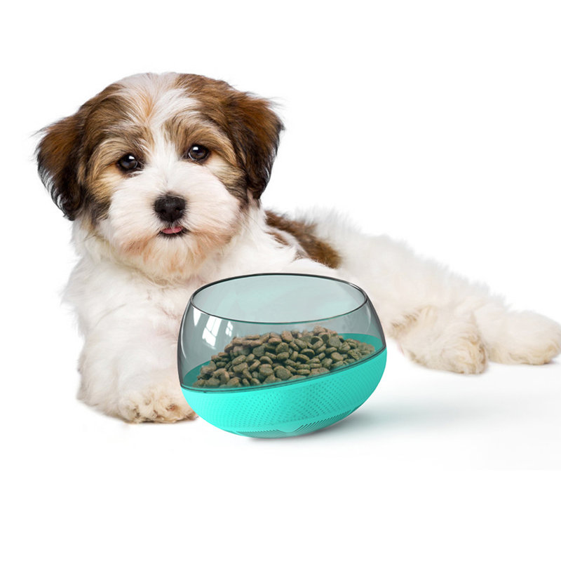 Blue Thermoplastic Rubber Slow Feeder Bowl for Pets