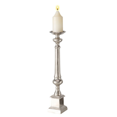 28'' H Aluminum Floor Candlestick
