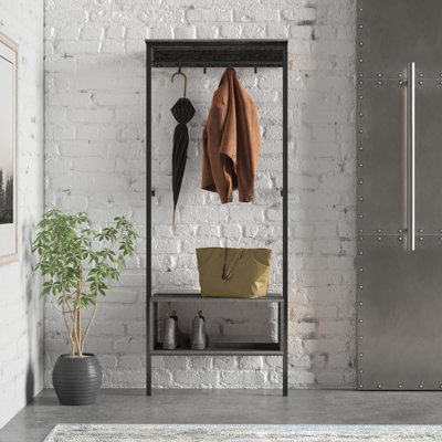 Jaden Hall Tree 28.3'' Wide with Bench and Shoe Storage