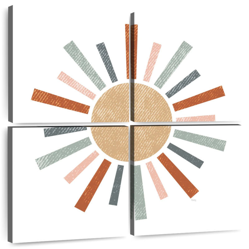 Oberle Rustic Rainbow Sun, 26" H x 26" W