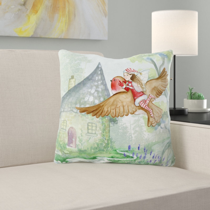 Housse et insert de coussin d'extérieur Middlebrooks Fantasy, Microsuède, Intérieur