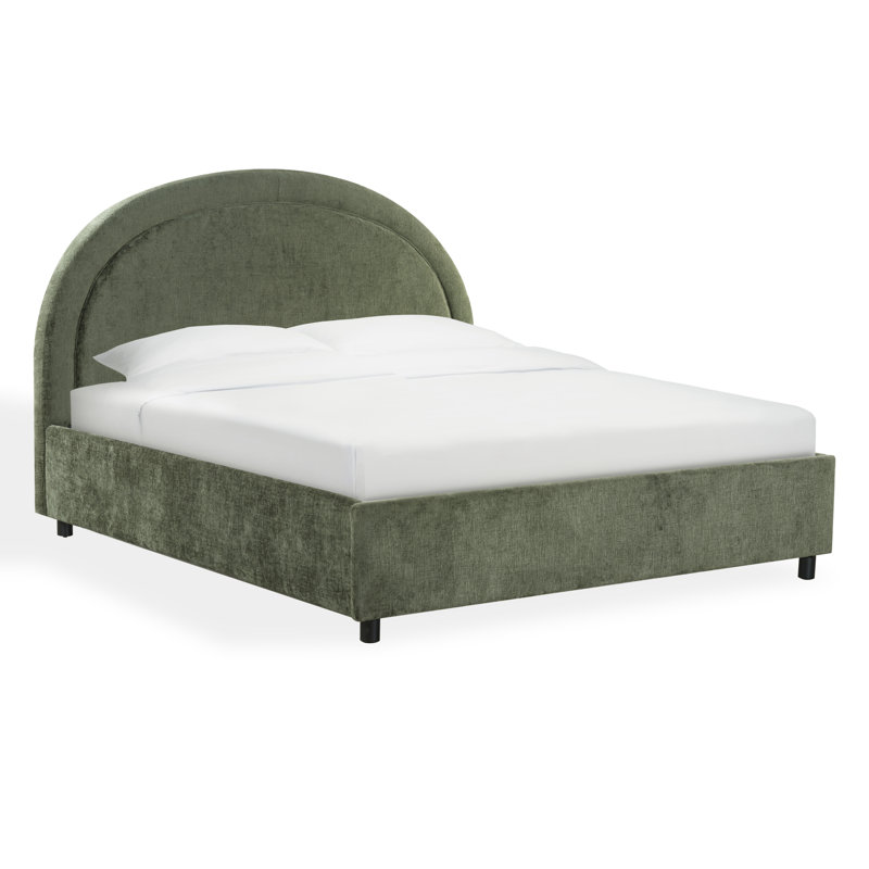 Lit Bayaud en chenille, Très grand, Vert olive