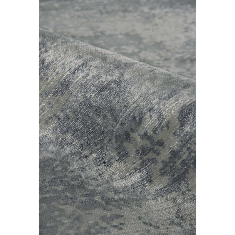 Koda Abstract Area Rug in Light Blue, Rectangle 10' x 14'