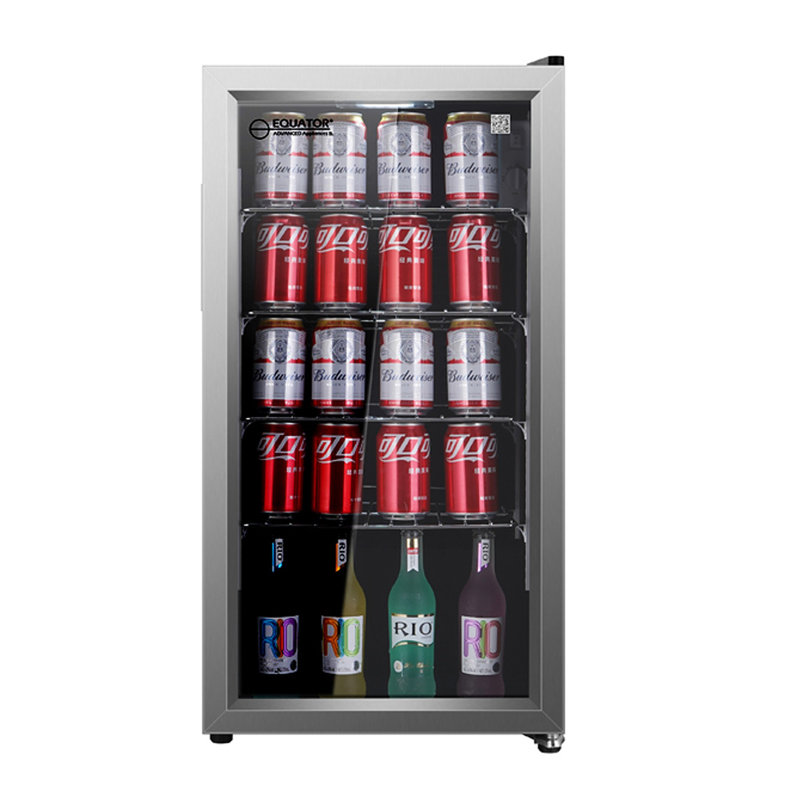 Réfrigérateur à boissons autoportant Equin, Acier inoxydable