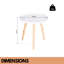 Judlaph Round White End Table Side Table Accent Sofa Living Room Furniture