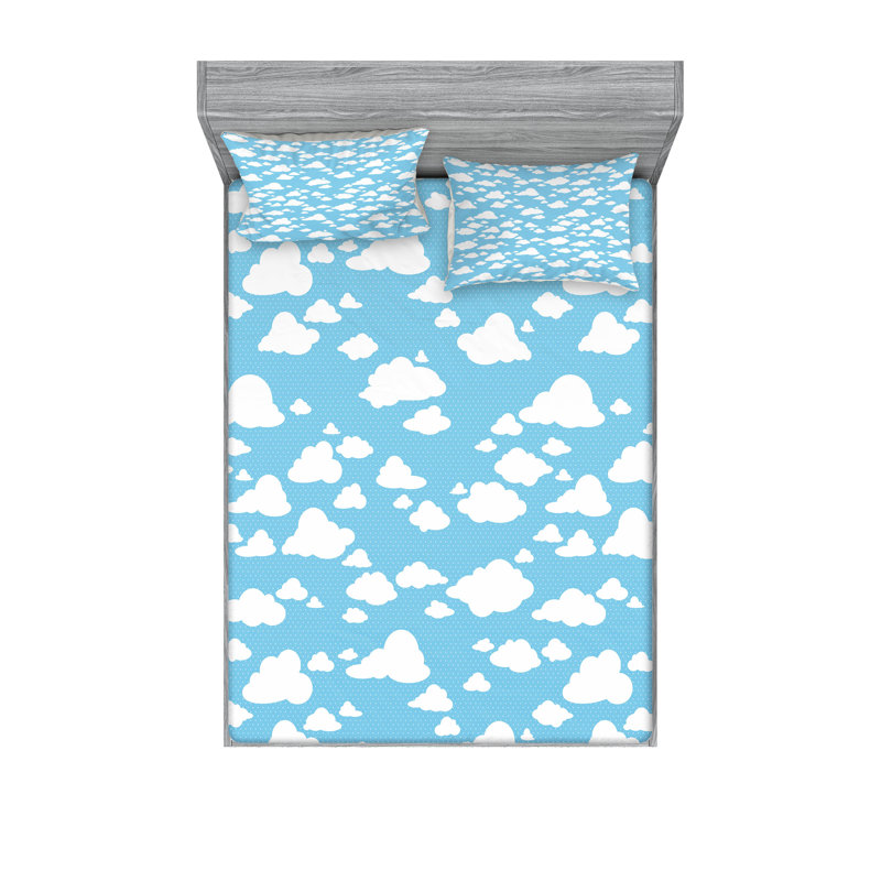 Drap-housse et coussin décoratif vert forêt Ambesonne, vert forêt pâle, Ensemble de draps-housses pour très grand lit + 4