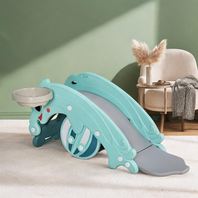 Chevaux et animaux verts à bascule avec design fonctionnel, Hdpe 11,1 x 5,3 x 7,3 po
