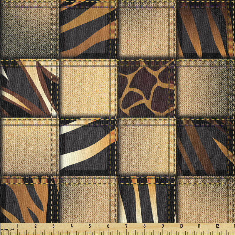 Deiontae Jeans in Giraffe and Zebra Skin Multi-Purpose Fabric