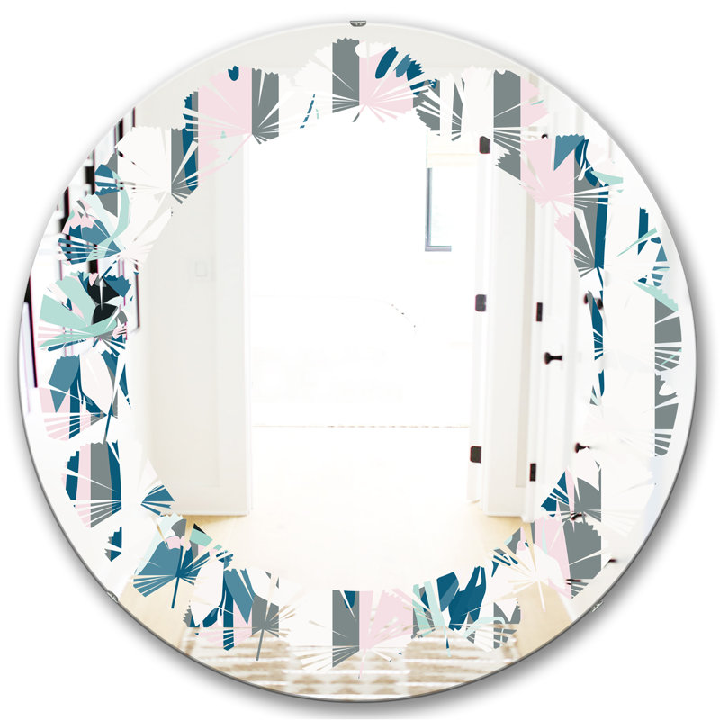 Miroir mural Leaves, H 23,6 po x l 23,6 po