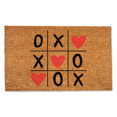 Paillasson rose-rouge Xoxo