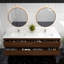 Meuble-lavabo mural double l 83 po x P 19,6 po x H 21,75 po Yacoubou-77133619