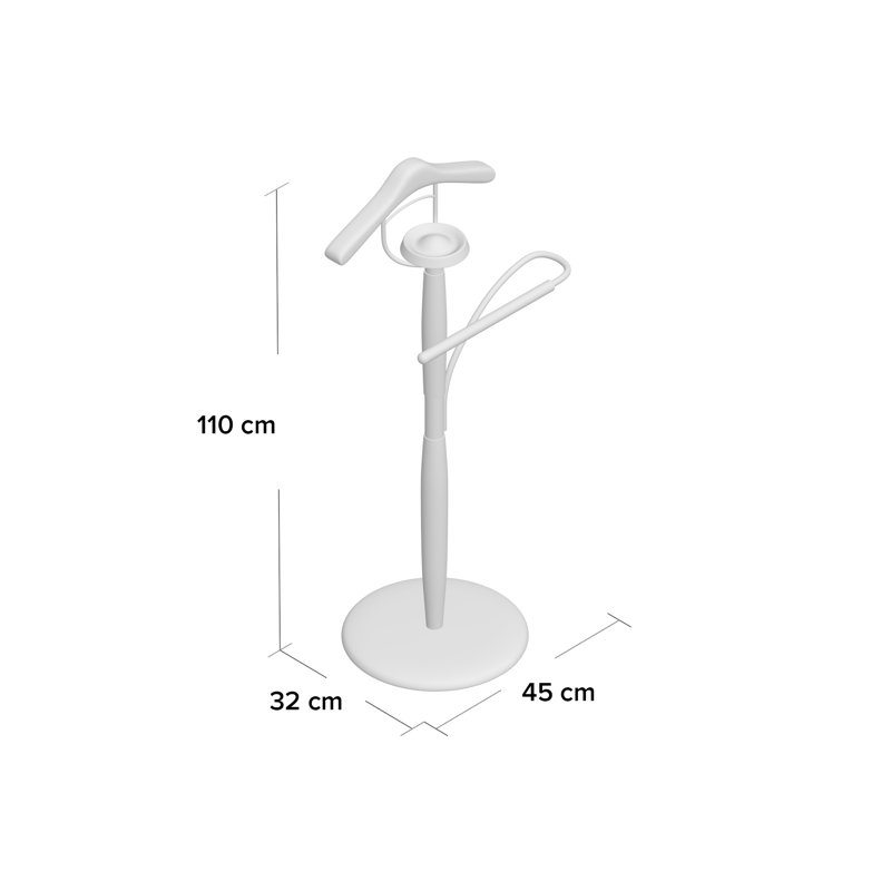Freestanding Valet Stand, Cherry