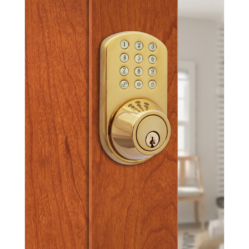 Keypad, Polished Brass
