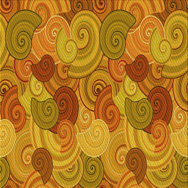 Abstract Indoor Rug, Square 7'