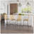 Rattan Bar Stools Set Of 4, 26" Counter Height Barstools, Boho Kitchen Island Stools With Breathable Wicker Seat And Back, Yellow-865144510