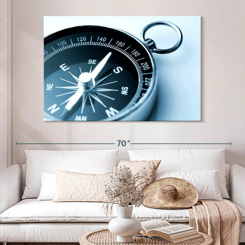 Aletra Large Metal Compass, 34" H x 51" W