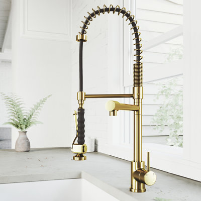 Zurich 27" H 1-handle Pull-Down Kitchen Faucet