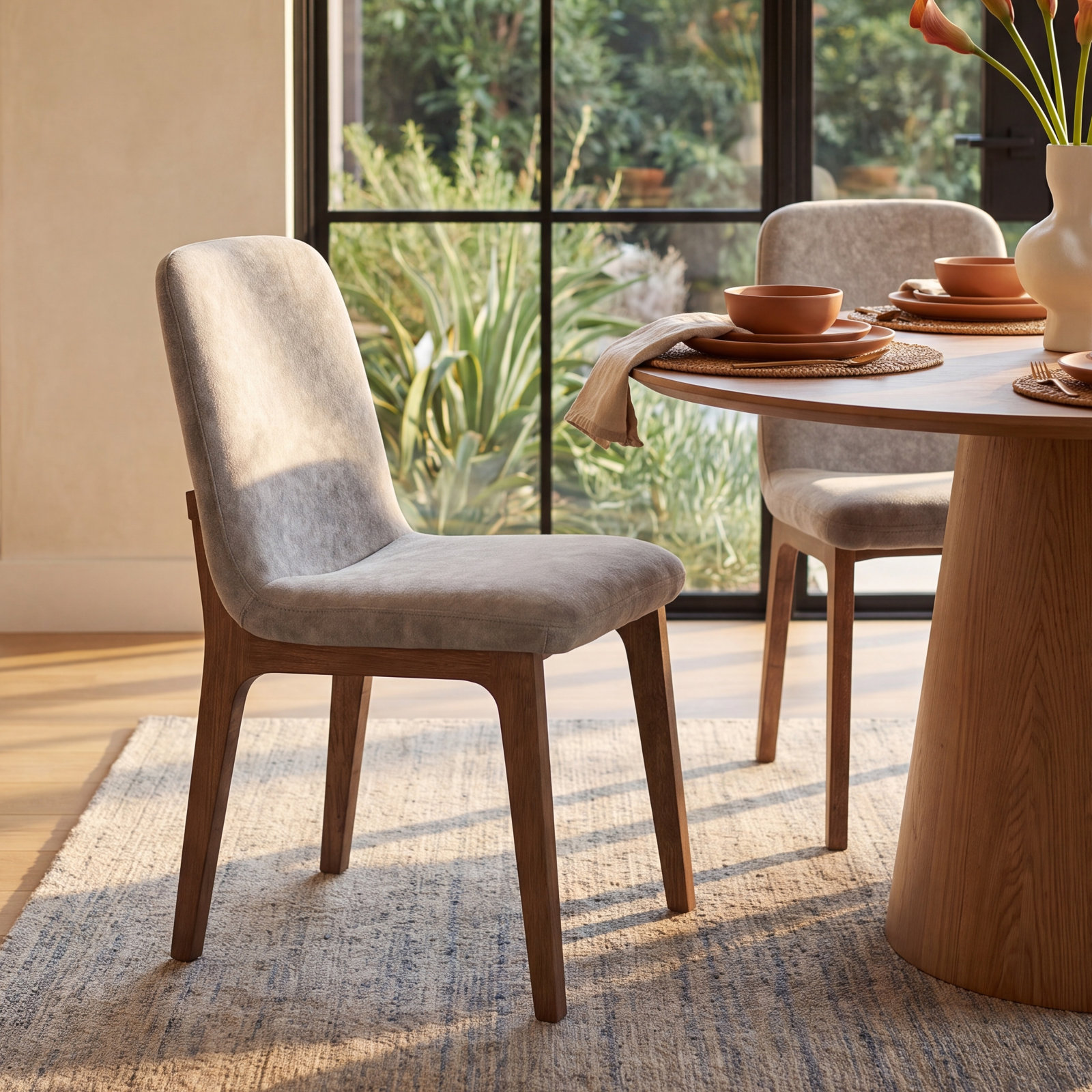 Nixi Parsons Dining Chair, Cream