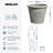 Rustic Style Rolled Rim Wide Vase Planter-87131650-87131649