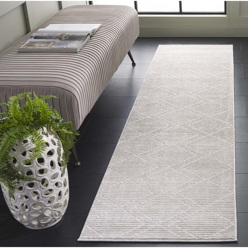 Dilya Performance Geometric Rug, Runner 2' x 8'