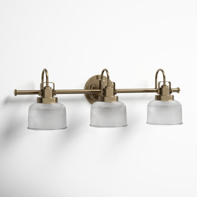 Rosser 3 Light Transparent Dimmable Vanity Light