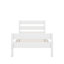 Lit simple avec tête et pied de lit-377460041