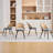 Faux Leather Rattan Back Dining Chairs-2042356579