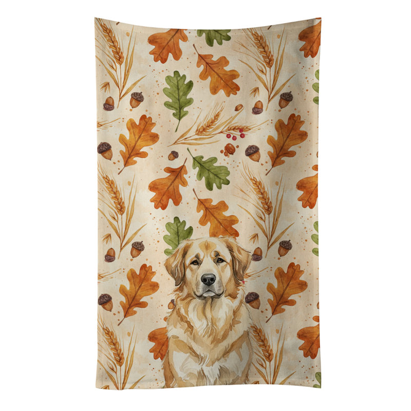 Sandy Leonberger Heirloom Fall Kitchen Towel, Sandy Leonberger