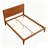 Mid-Century Modern Bamboo Platform Bed - No Box Spring Needed, Wood Slat Metal Support, Easy Assembly-376953072-385679406