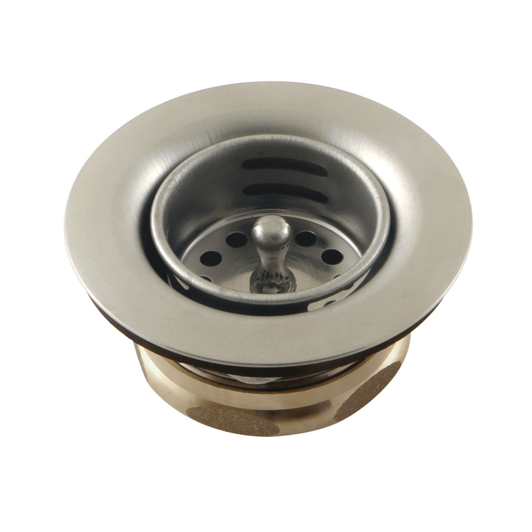 Kingston Brass Tacoma Stainless Steel Bar Sink Basket Strainer with Brass Nut Kingston Brass 