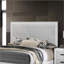 Grand lit contemporain blanc