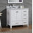 Cambridge 37'' Single Bathroom Vanity with Carrara Marble Top-26337881