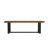 Solid Wood Bench With Metal Legs-853125510