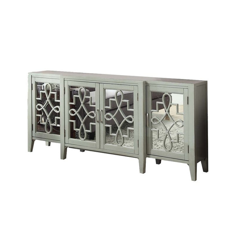 Console rectangulaire à 4 portes L 72 po Beldale, Gris
