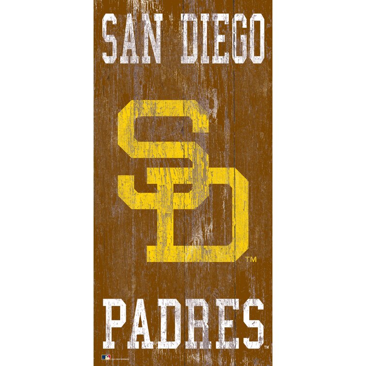 Fan Creations San Diego Padres On Wood Print