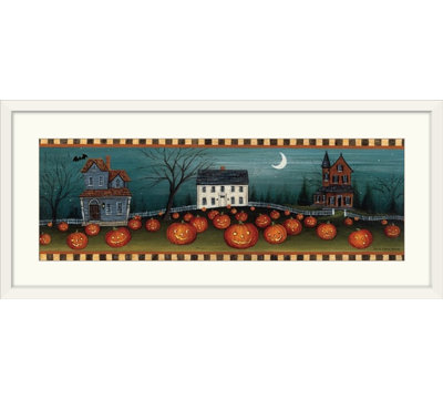 David Carter Brown " Halloween Eve Crescent Moon " by David Carter Brown