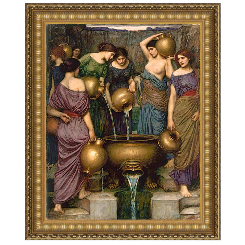 «The Danaides» par John William Waterhouse, reproduction d'art sur toile, H 46,25 po x l 38,25 po